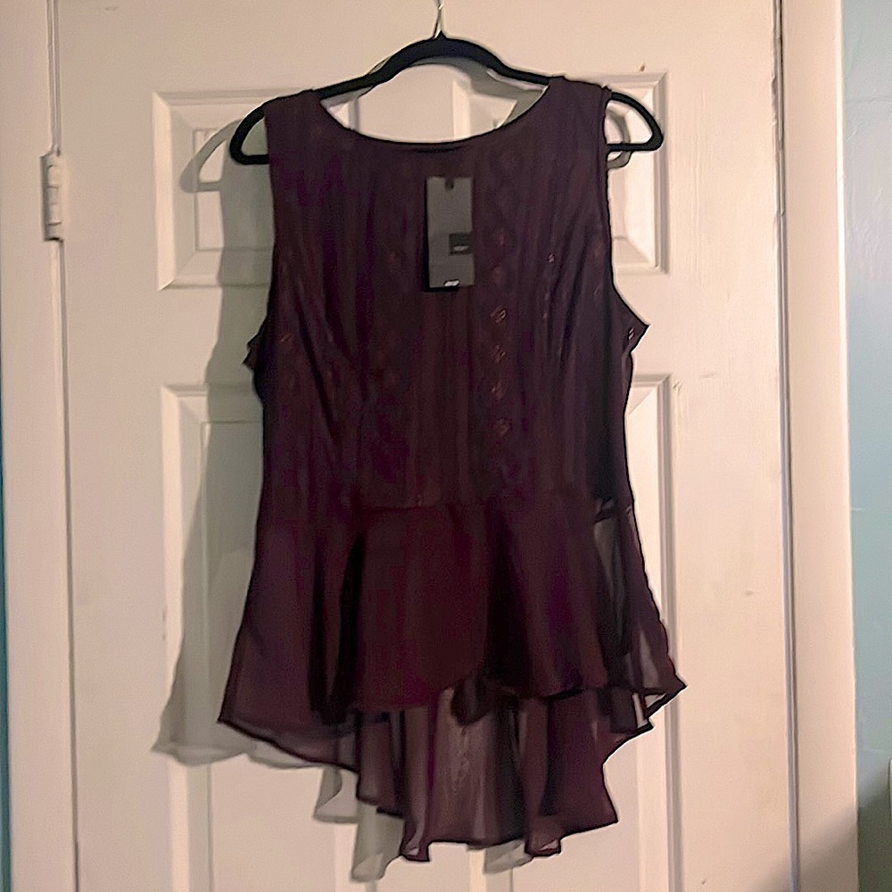 Mossimo high-low peplum top